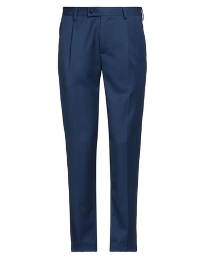 Shop Grey Daniele Alessandrini Man Pants Blue Size 30 Polyester, Viscose