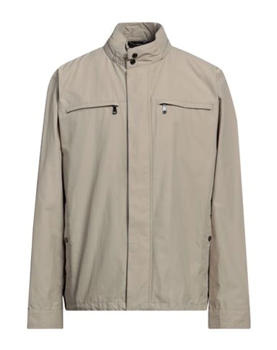Shop Geox Man Jacket Beige Size 48 Cotton, Polyamide