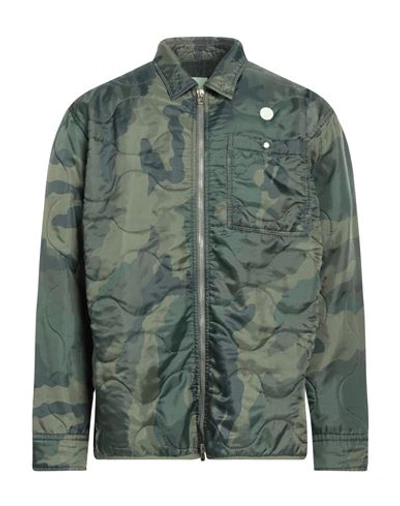 Oamc Re:work Man Jacket Dark Green Size S Polyester In Green
