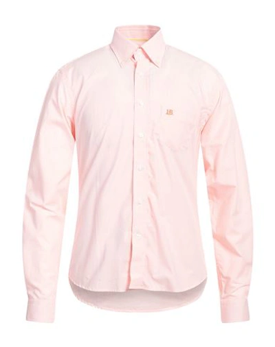 Shop Harmont & Blaine Man Shirt Salmon Pink Size Xxl Cotton