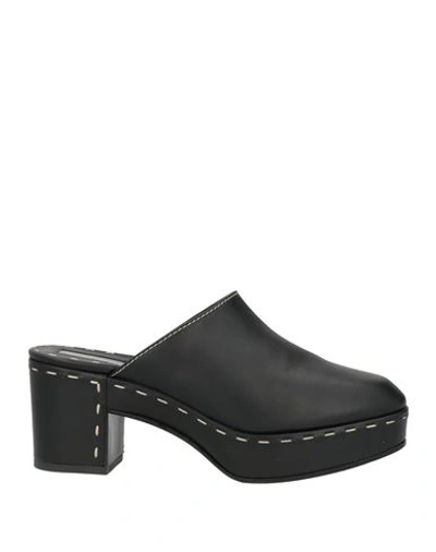 Shop Baldinini Woman Mules & Clogs Black Size 8 Leather