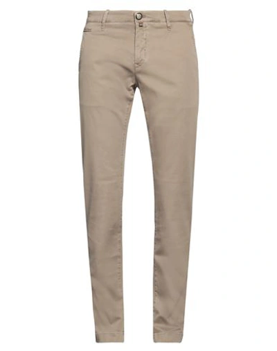 Shop Jacob Cohёn Man Pants Khaki Size 33 Cotton, Lyocell, Elastane In Beige