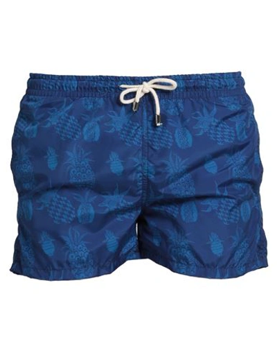 Shop Bastoncino Man Swim Trunks Blue Size 30 Polyester