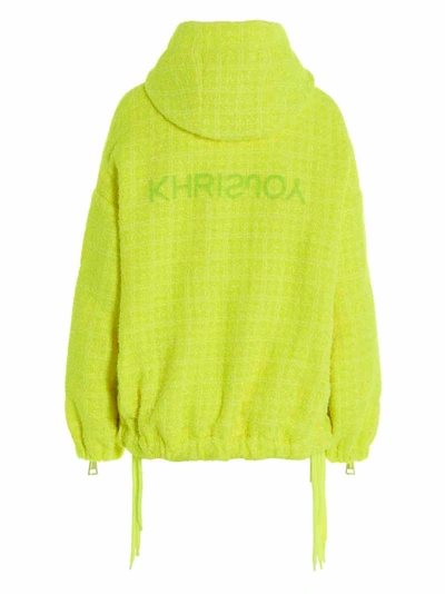 Shop Khrisjoy Chris Windbreaker Tweed Casual Jackets, Parka Yellow