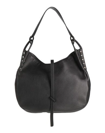Shop Zanellato Woman Shoulder Bag Black Size - Soft Leather