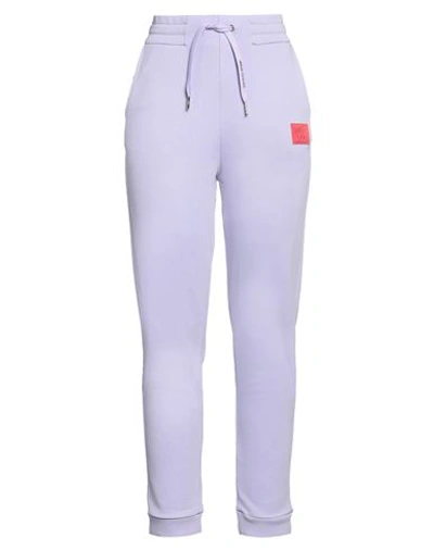 Shop Armani Exchange Woman Pants Light Purple Size L Cotton