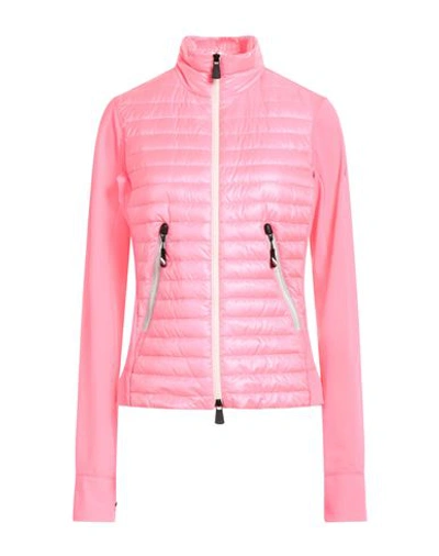 Shop Moncler Grenoble Woman Puffer Pink Size M Polyester, Elastane