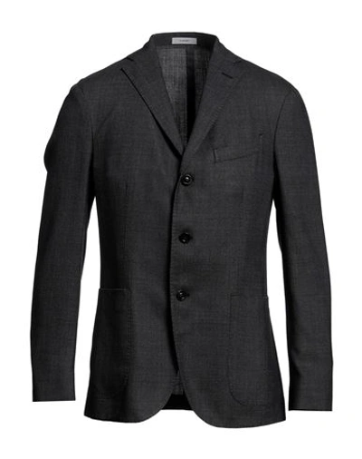 Shop Boglioli Man Blazer Lead Size 40 Virgin Wool, Polyester In Grey