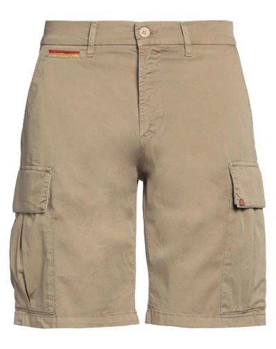 Shop Sundek Man Shorts & Bermuda Shorts Khaki Size 33 Cotton, Elastane In Beige