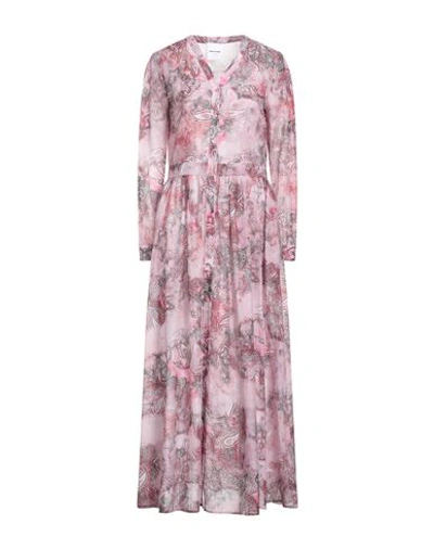 Shop Black Coral Woman Maxi Dress Pink Size 8 Cotton, Silk