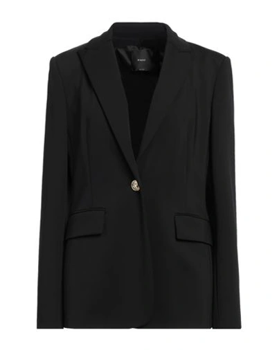 Pinko Woman Blazer Black Size 10 Viscose, Polyamide, Elastane In Black