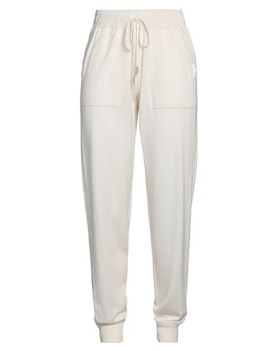 Shop Eleventy Woman Pants Cream Size M Wool, Silk In White