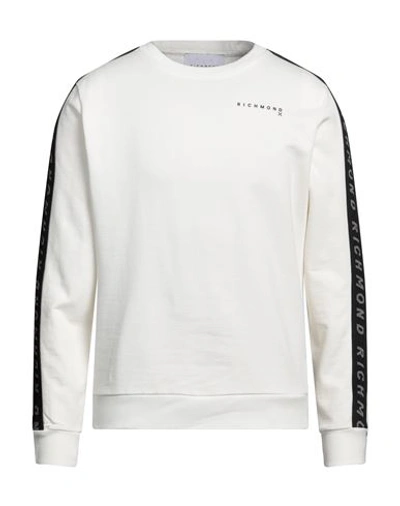 Shop Richmond X Man Sweatshirt White Size Xl Cotton
