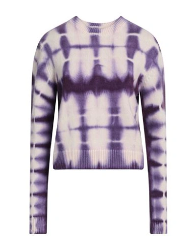 Shop The Elder Statesman Woman Sweater Purple Size S Cashmere