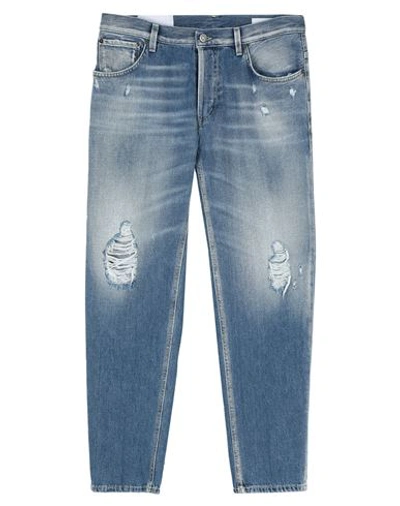 Shop Dondup Man Jeans Blue Size 34 Cotton