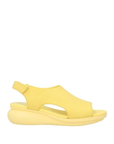 Shop Camper Woman Sandals Yellow Size 6 Leather