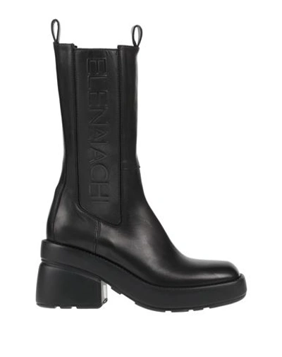 Shop Elena Iachi Woman Boot Black Size 8 Leather