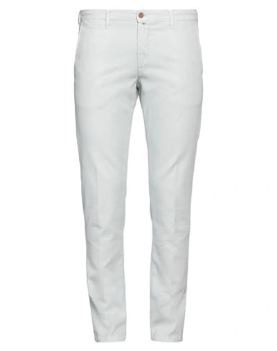 Shop Asquani® Asquani Man Pants Light Grey Size 40 Cotton, Elastane