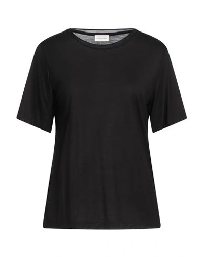 Shop By Malene Birger Woman T-shirt Black Size M Lyocell