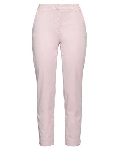Shop Via Masini 80 Woman Pants Pink Size 6 Cotton, Elastomultiester, Elastane