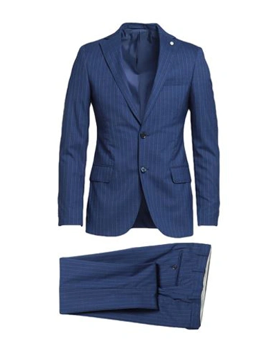 Shop L.b.m 1911 L. B.m. 1911 Man Suit Blue Size 44 Virgin Wool