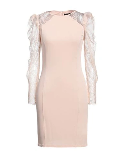 Shop Liu •jo Woman Mini Dress Blush Size 6 Viscose, Elastane, Polyamide In Pink