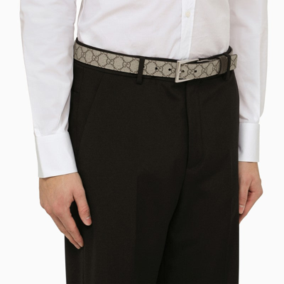 Shop Gucci Reversible Beige Belt Men In Brown
