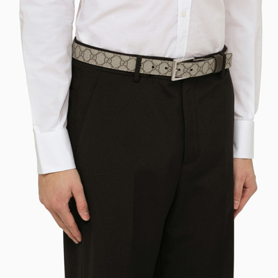 Gucci Reversible Beige Belt Men In Brown