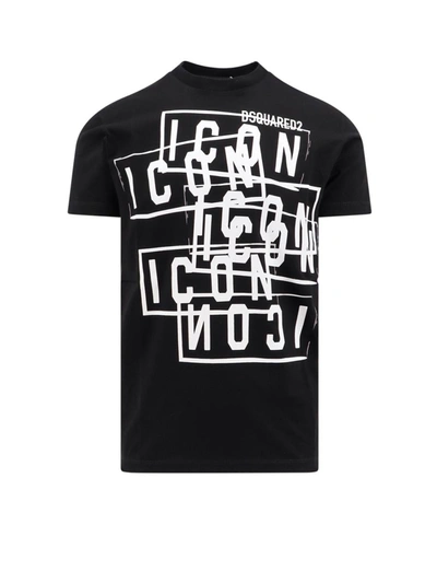 Dsquared2 Icon Logo-print T-shirt In Black