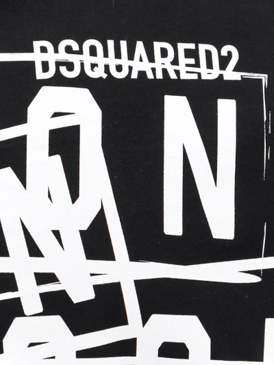 Dsquared2 Icon Logo-print T-shirt In Black