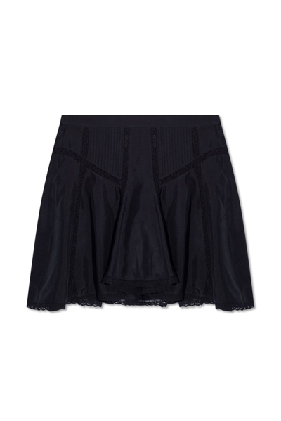Shop Isabel Marant Zia Mini Skirt In Black