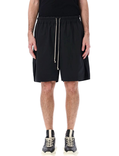 Shop Rick Owens Lido Drawstring Shorts In Black