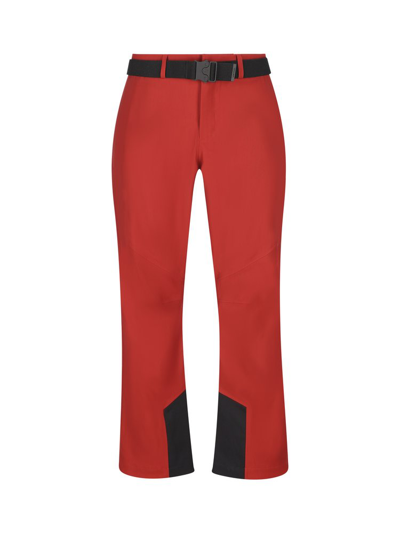 Shop Loro Piana Belted Ski Trousers In Red