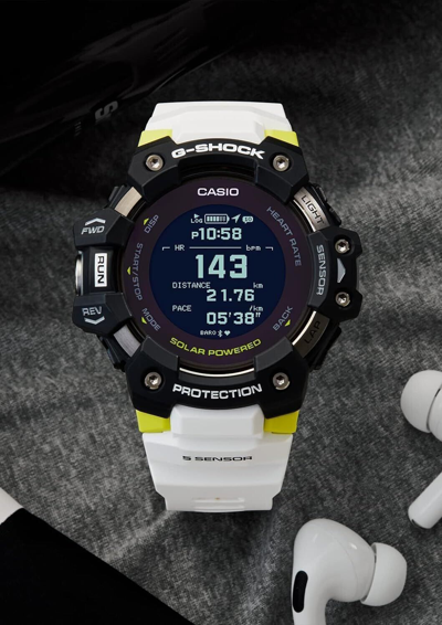 Pre-owned Casio G-shock G-squad Gbd-h1000-1a7jr Step Tracker Bluetooth In Box
