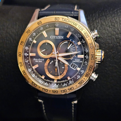 Pre-owned Citizen Pcat Chronograph Eco-drive Cb5917-05l Sapphire Crystal Men's Watch
