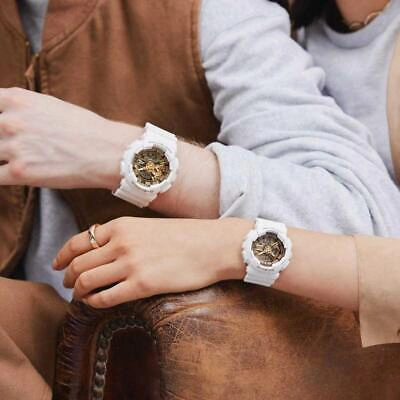 Pre-owned Casio Presents Lover's Collection 2022 Limited Lov-22a-7ajr White Pair Watch