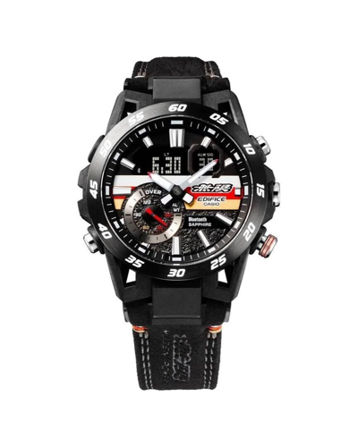Pre-owned Casio Edifice Mugen Edition Watch Ecb-40mu-1ajr Bluetooth Sapphire Glass Bk