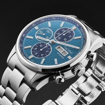 Pre-owned Paul Picot Men's 'gentleman Blazer' Chronograph Blue Dial P4309.sg.4000.2614