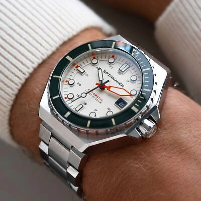 Pre-owned Spinnaker Dumas Automatic Regatta White Watch - Brand