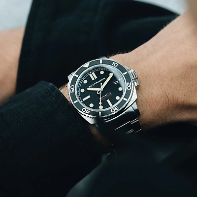 Pre-owned Spinnaker Hull Diver Automatic Deep Grey Watch - Brand