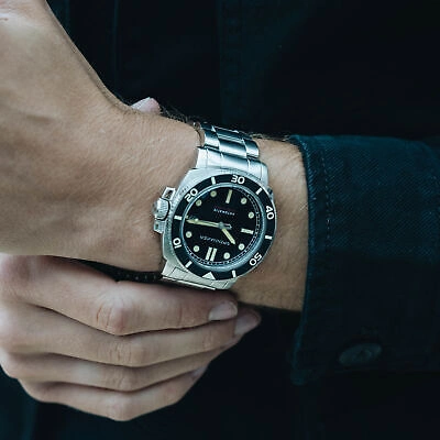 Pre-owned Spinnaker Hull Diver Automatic Deep Grey Watch - Brand