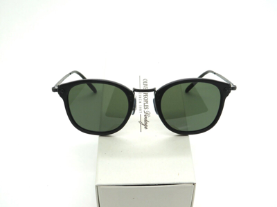 Pre-owned Oliver Peoples Op-506 Sun Ov5350s 146552 Matte Black/g-15 Sunglasses In Green