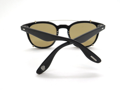 Pre-owned Oliver Peoples Brunello Cucinelli Jep Ov5485m 10052 Black Eyeglasses Clip-on In Yellow Olive