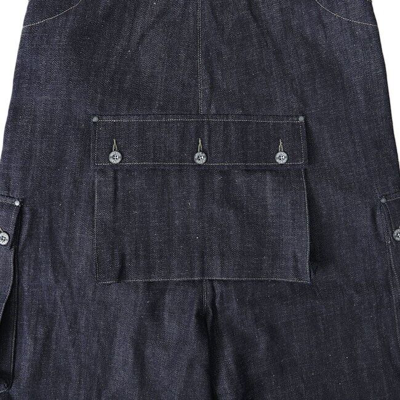 Pre-owned Nigel Cabourn [brand New]  Livero Japan Denim Naval Dungarees Overalls Size:44 In Blue