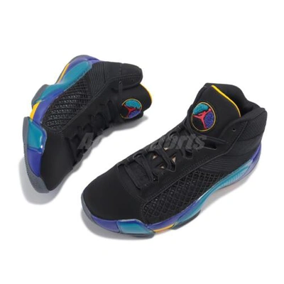 Pre-owned Nike Air Jordan Xxxviii 38 Pf Aqua Men Basketball Sports Shoes Dz3355-001 In Blue