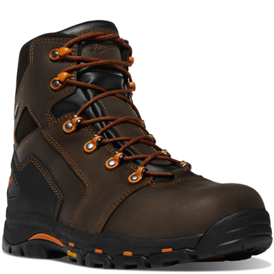 Pre-owned Danner ® Vicious Men's 6" Brown/orange Composite Toe (nmt) Work Boots 13879 -new