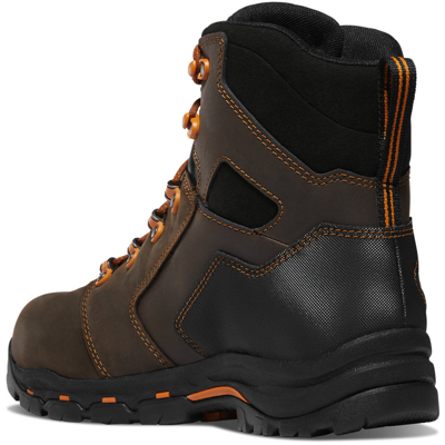 Pre-owned Danner ® Vicious Men's 6" Brown/orange Composite Toe (nmt) Work Boots 13879 -new