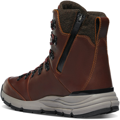 Pre-owned Danner ® Arctic 600 Side-zip Men's Roasted Pecan/fired Brick Hike Boots 67342 In Brown/red