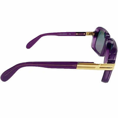 Pre-owned Cazal Sunglasses  Legends 607/3 016 56 18 140 Violet Gold Green Gradient Lens 100