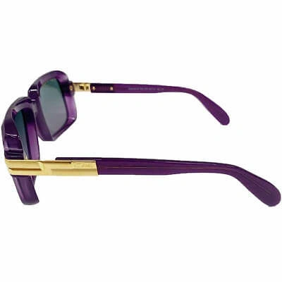 Pre-owned Cazal Sunglasses  Legends 607/3 016 56 18 140 Violet Gold Green Gradient Lens 100